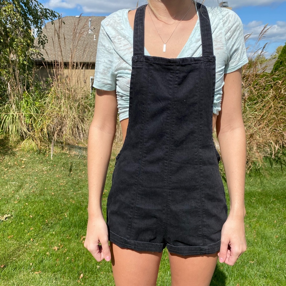 RVCA denim overalls
